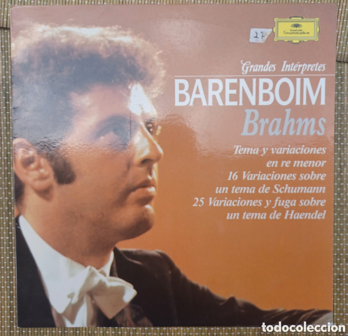 Discos de vinilo: Vinilo Brahms. Barenboim - Tema y variaciones en re menor. 16 variaciones sobre Schumann.