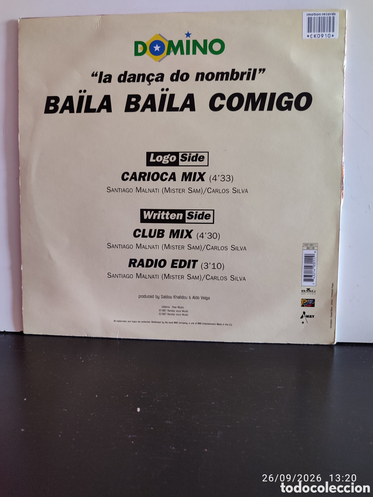 Discos de vinilo: Disco de vinilo CK0910 - Foto 2