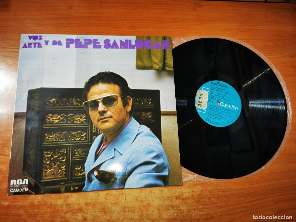 Discos de vinilo: VOZ Y ARTE DE PEPE SANLUCAR LP VINILO DEL A&Ntilde;O 1974 FLAMENCO CONTIENE 7 TEMAS