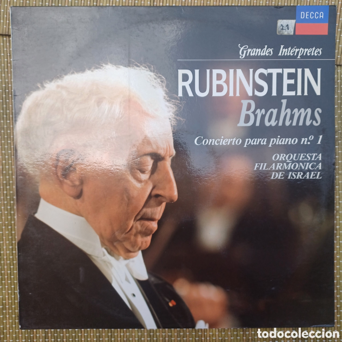 Discos de vinilo: Vinilo Grandes Int&eacute;rpretes: Rubinstein - Brahms: Concierto para Piano N&ordm; 1 en do menor, op. 15