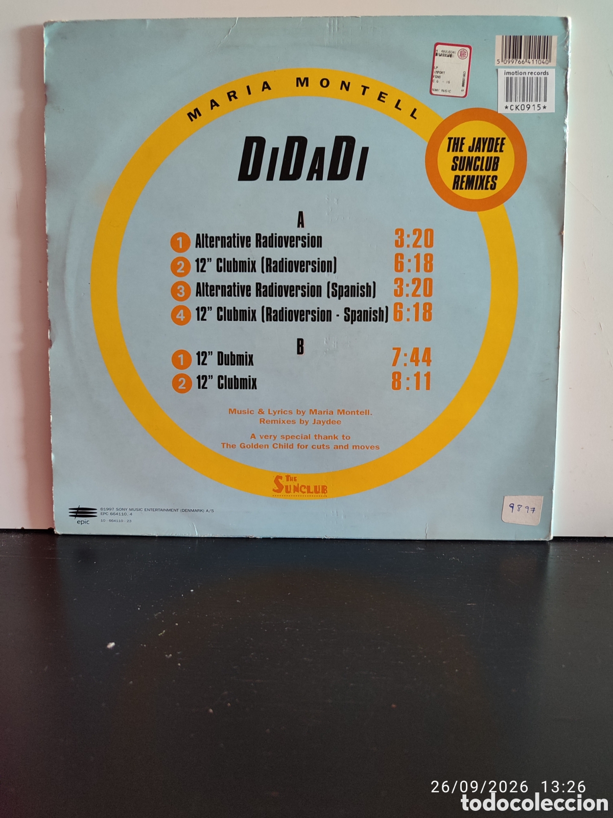 Discos de vinilo: Disco de vinilo CK0915 - Foto 2
