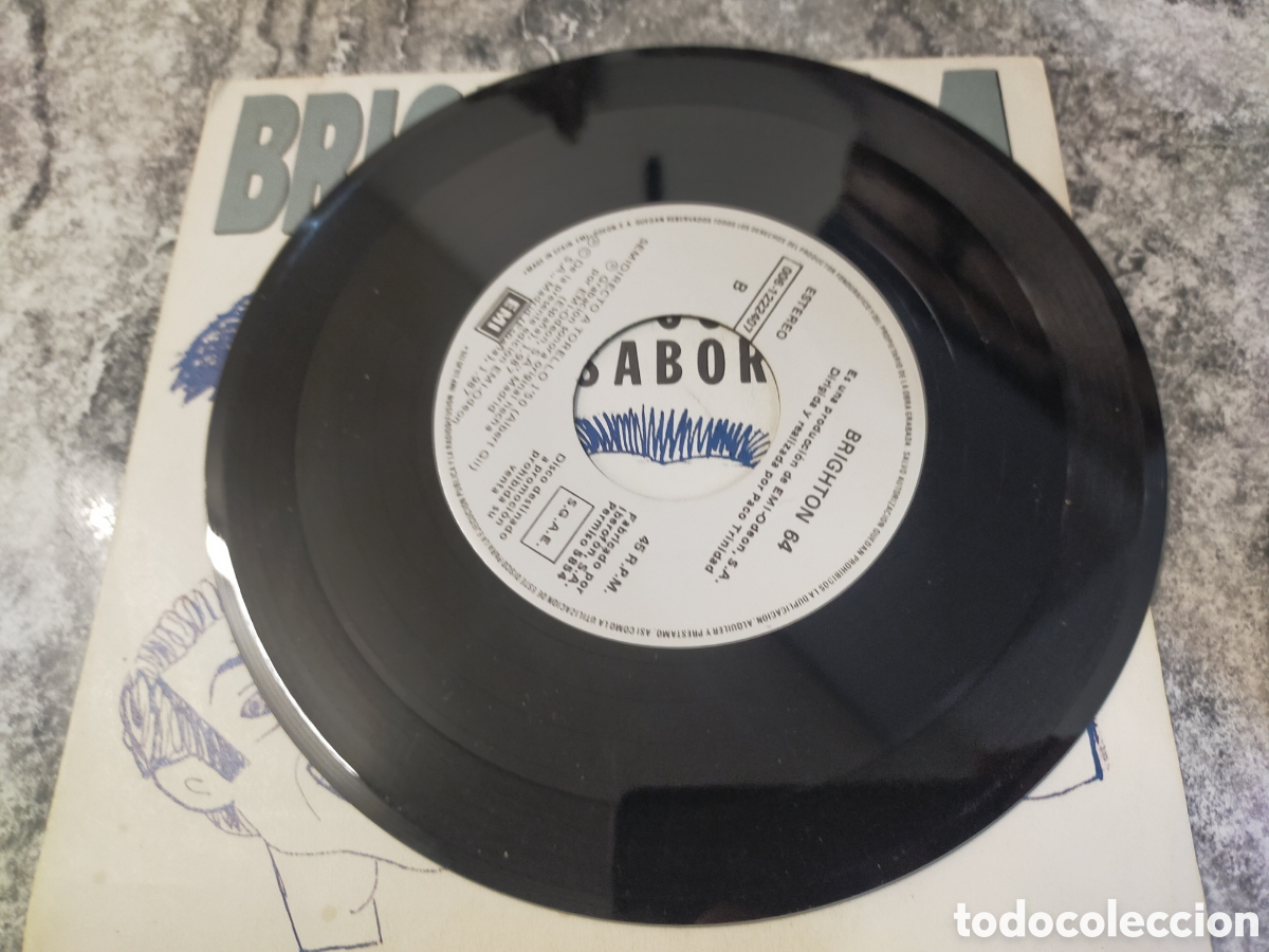 Discos de vinilo: Single Vinilo Brighton 64 - Palabras con Sabor - Foto 4