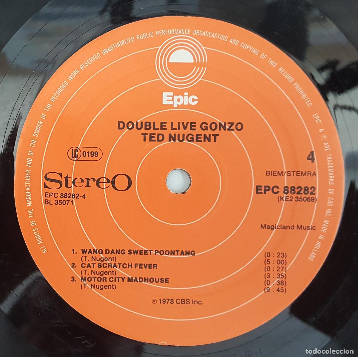 Discos de vinilo: TED NUGENT, DOUBLE LIVE 2 DISCOS, VINILO LP DISCO - Foto 4