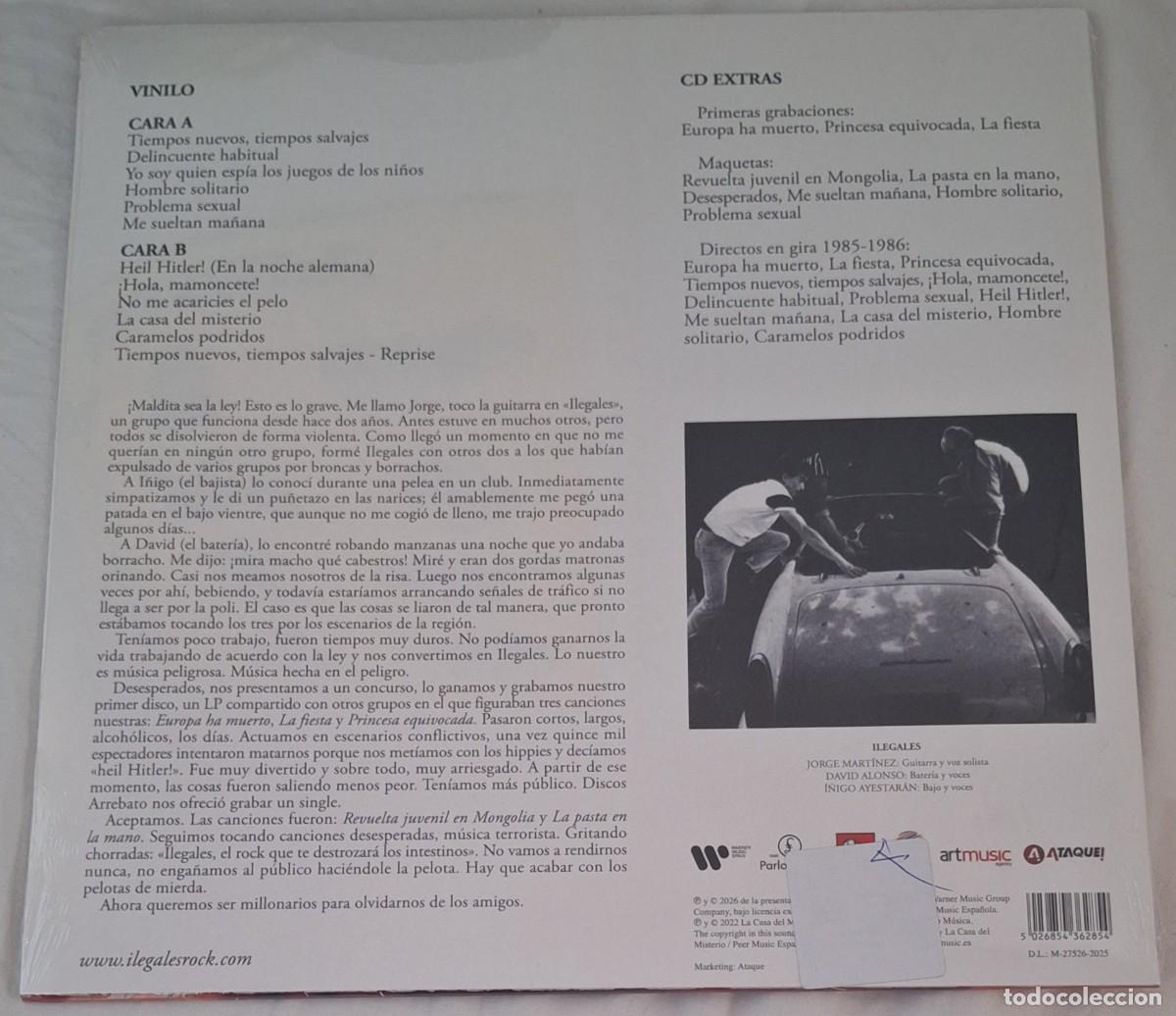 Discos de vinilo: Ilegales Debut Vinilo LP + CD - Foto 2