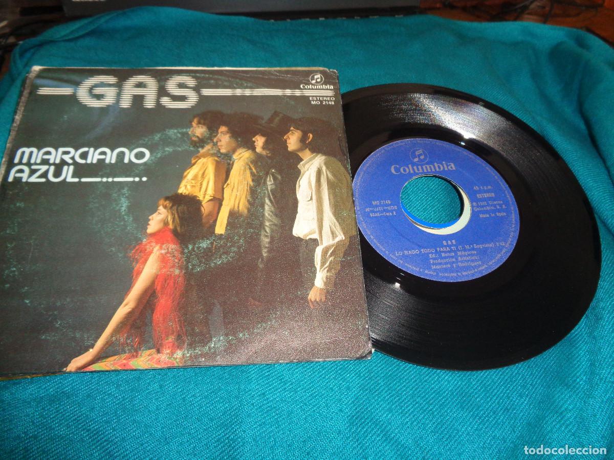 Discos de vinilo: GAS. MARCIANO AZUL / LO HAGO TODO PARA TI. COLUMBIA, 1982. IMPECABLE(#)