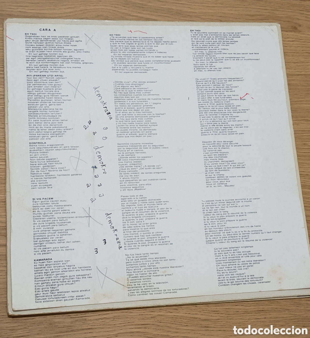 Discos de vinilo: LP Hertzainak primera edici&oacute;n - Foto 6