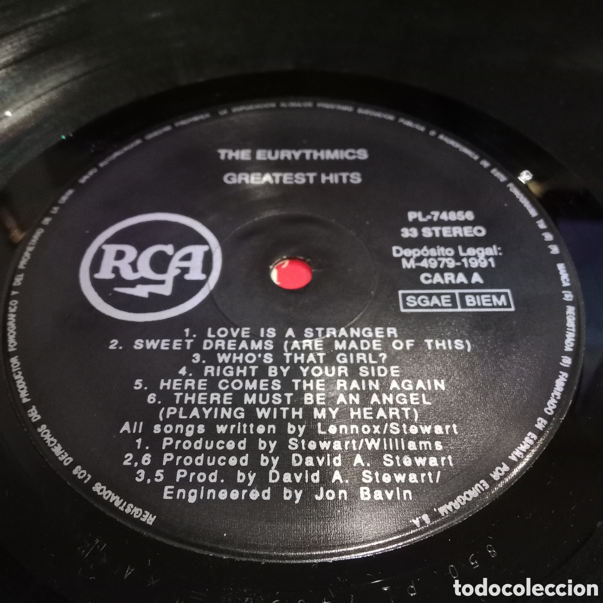 Discos de vinilo: EURYTHMICS - GREATEST HITS - LP - Foto 6