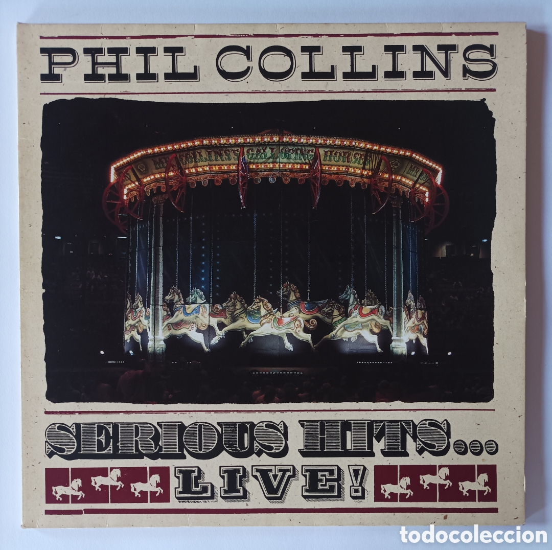Discos de vinilo: PHILL COLLINS. SERIOUS HITS. LIVE. DISCO VINILO DOBLE LP. EXCELENTE ESTADO.
