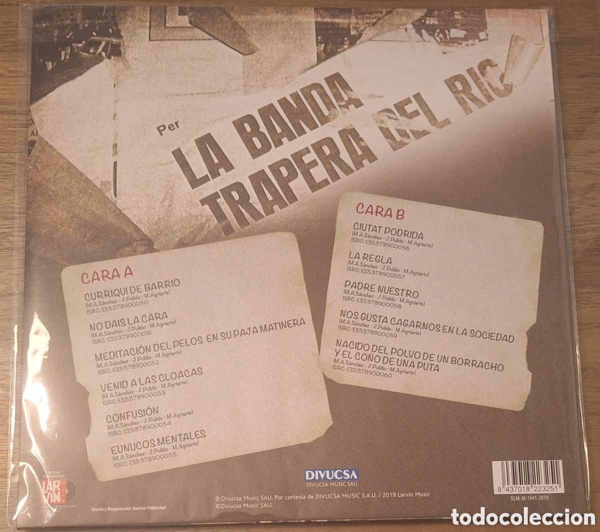 Discos de vinilo: La Banda Trapera Del R&iacute;o LP Punk Rock - Foto 2