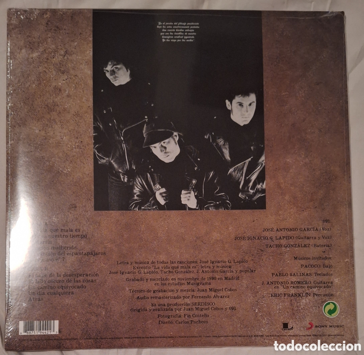 Discos de vinilo: 091 - El Baile De La Desesperaci&oacute;n LP + CD - Foto 2