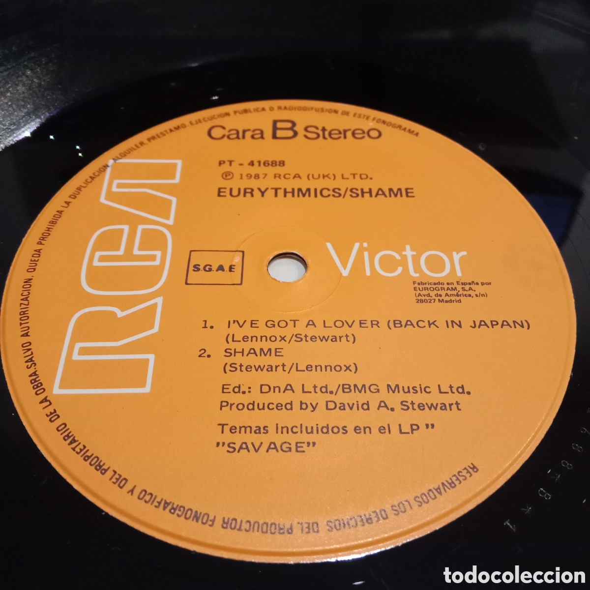 Discos de vinilo: EURYTHMICS - SHAME - MAXI-SINGLE 12&rdquo; - Foto 5