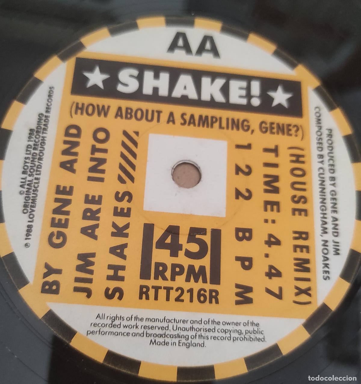 Discos de vinilo: Gene And Jim Are Into Shakes / Johnny Lovemuscle &ndash; Shake! (How About A Sampling Gene?) / Taxi Cab-