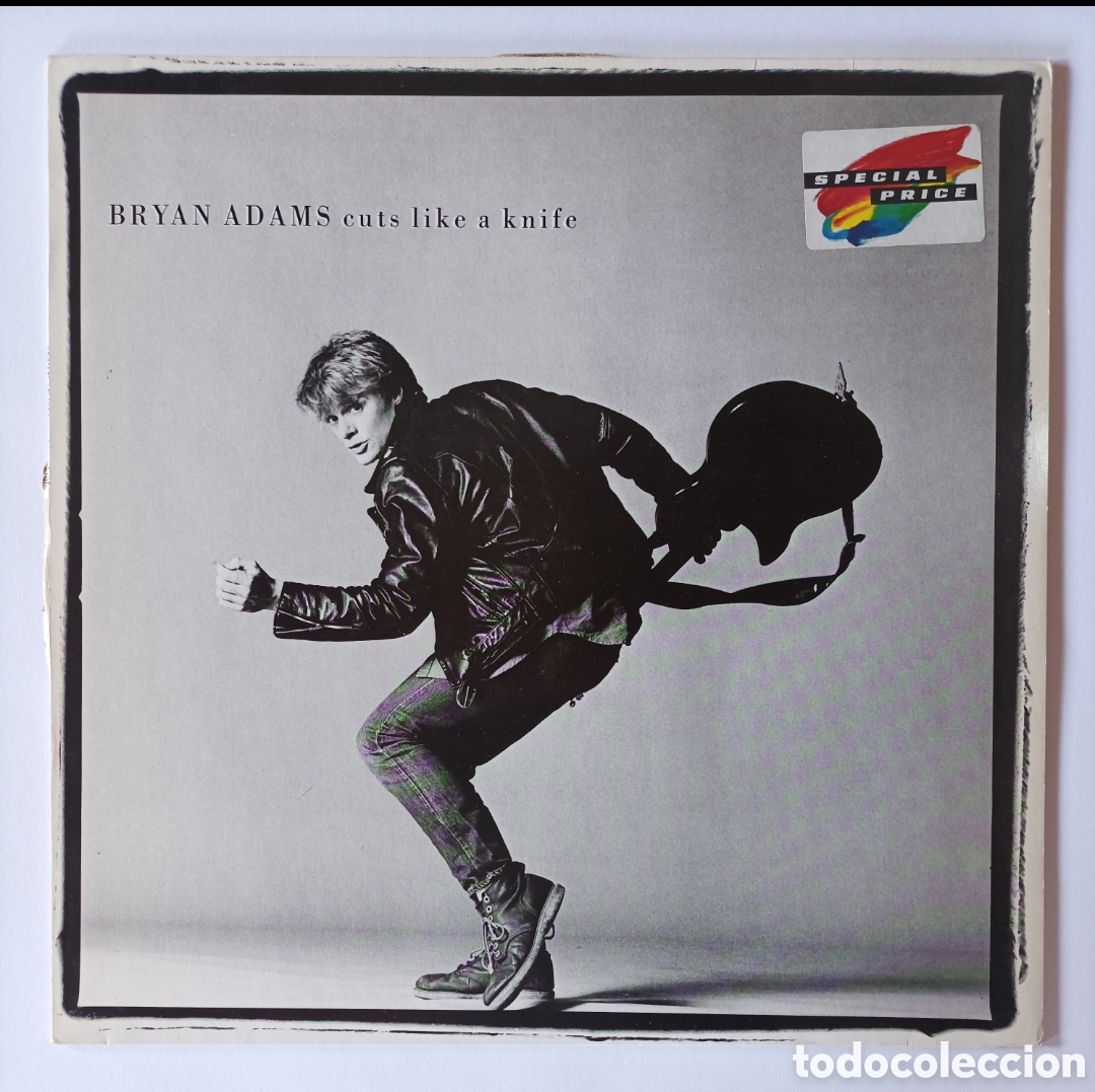 Discos de vinilo: BRYAN ADAMS. CUTS LIKA A KNIFE. DISCO VINILO LP. EXCELENTE ESTADO.