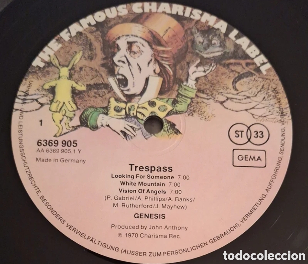 Discos de vinilo: Disco LP de Genesis - Trespass - Foto 3