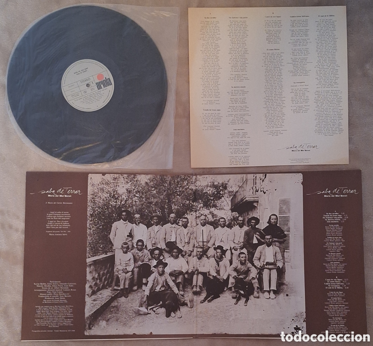 Discos de vinilo: Maria Del Mar Bonet - Saba De Terrer LP - Foto 4