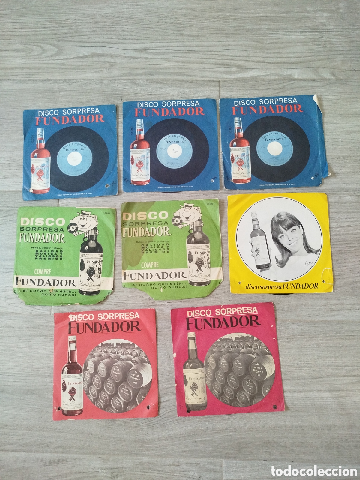 Discos de vinilo: Lote 8 Discos Sorpresa Fundador &ndash; Vinilos promocionales antiguos (Conac Fundador)