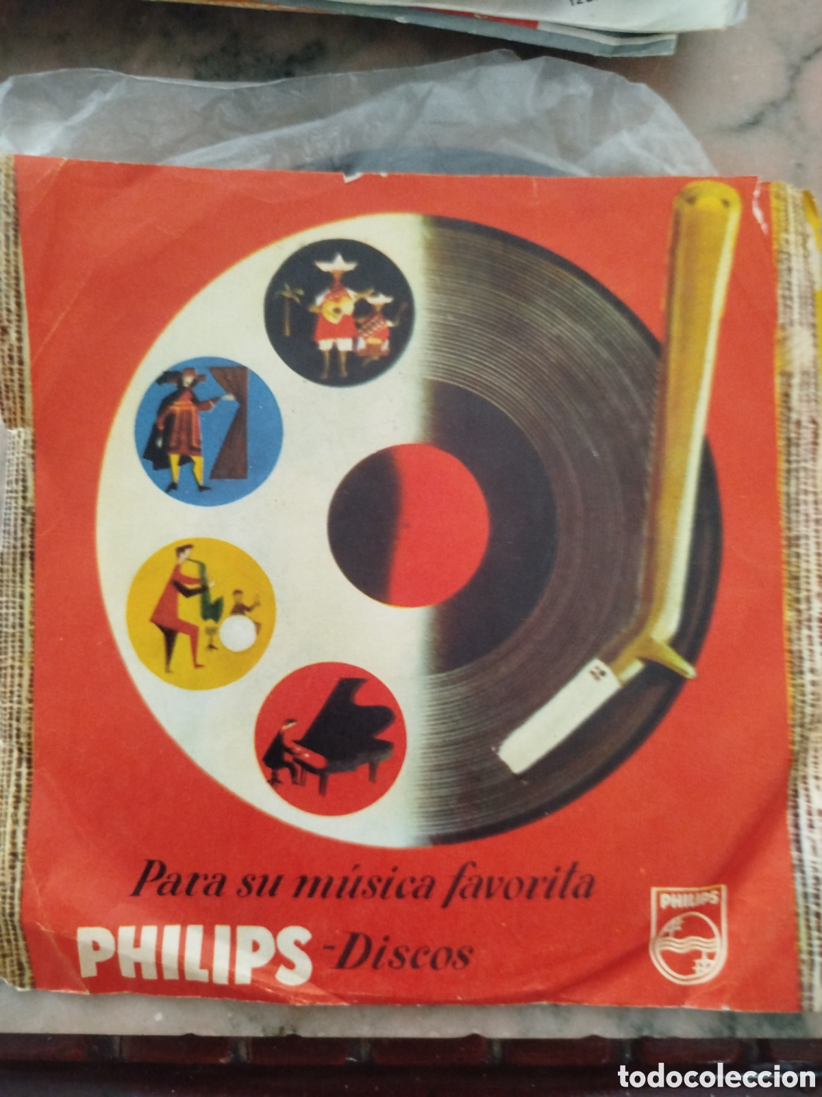 Discos de vinilo: Funda y Disco Antiguo &ndash; Para su m&uacute;sica favorita Philips Discos (Vinilo retro)