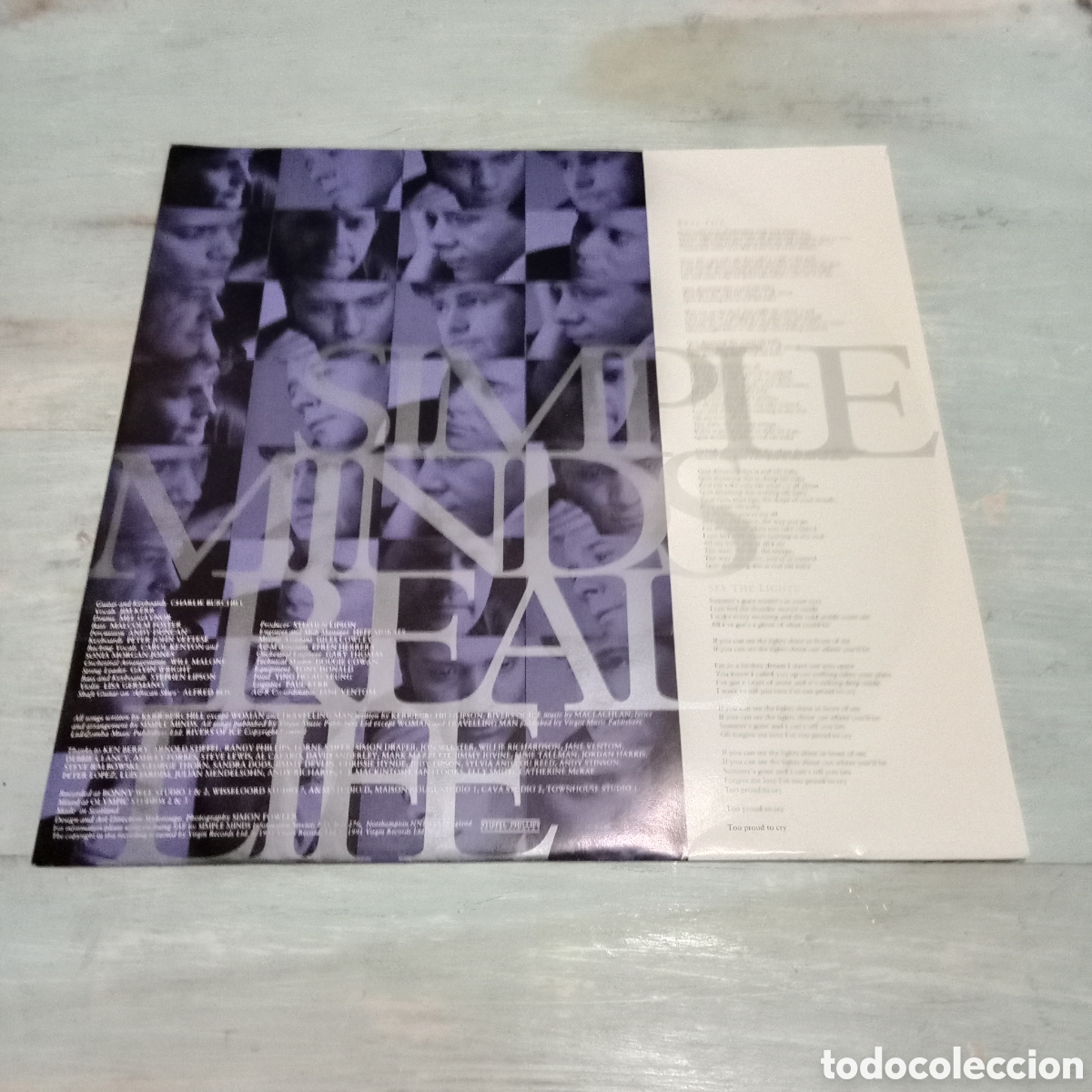 Discos de vinilo: SIMPLE MINDS - REAL LIFE - LP - Foto 4