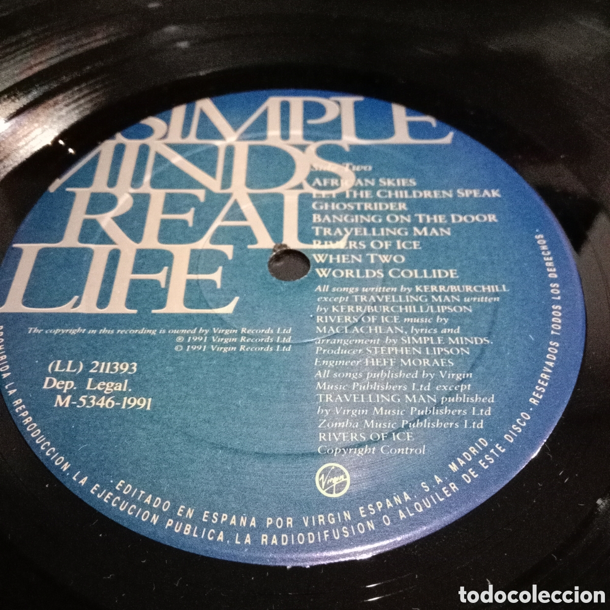Discos de vinilo: SIMPLE MINDS - REAL LIFE - LP - Foto 9