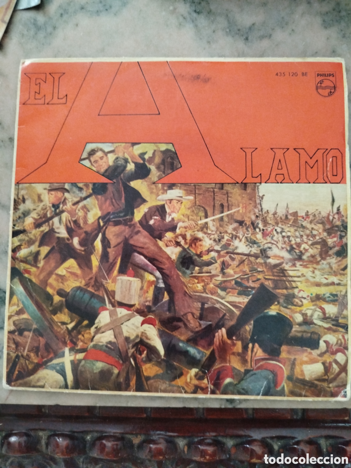 Discos de vinilo: Disco / Car&aacute;tula Vinilo &ndash; El &Aacute;lamo (Philips 435 120 BE)