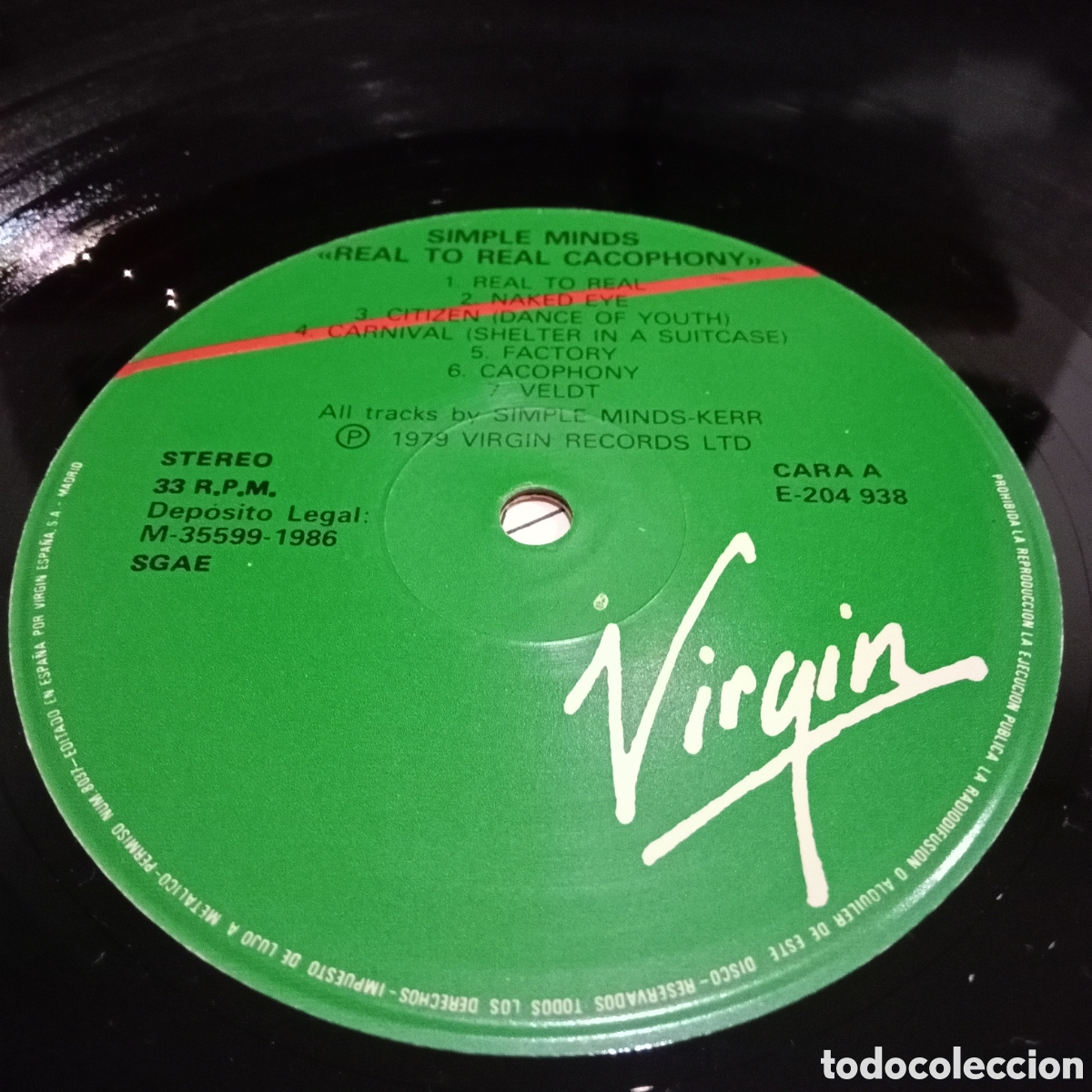 Discos de vinilo: SIMPLE MINDS - REAL TO REAL CACOPHONY - LP - Foto 6