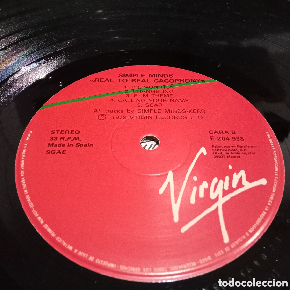 Discos de vinilo: SIMPLE MINDS - REAL TO REAL CACOPHONY - LP - Foto 7