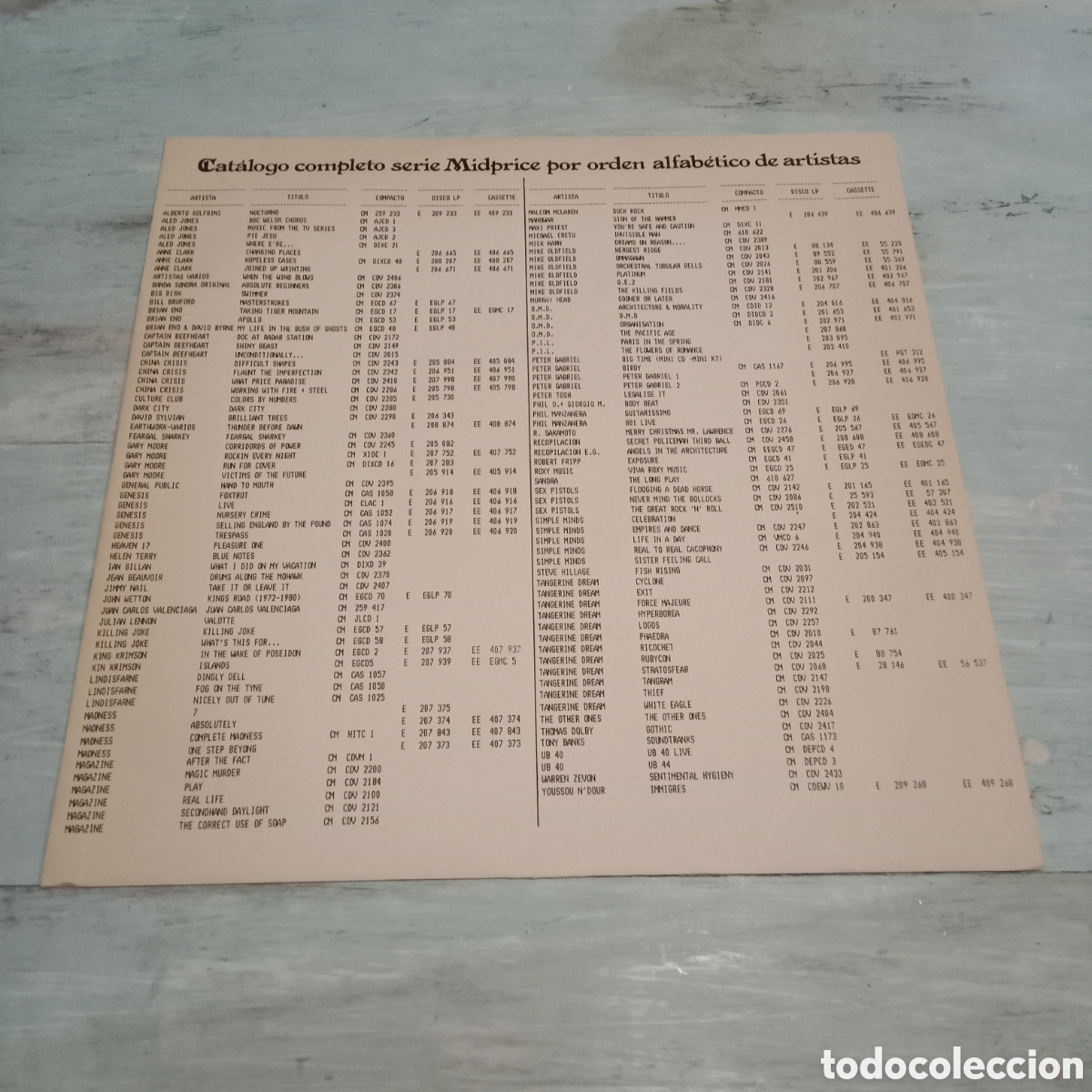 Discos de vinilo: SIMPLE MINDS - REAL TO REAL CACOPHONY - LP - Foto 5