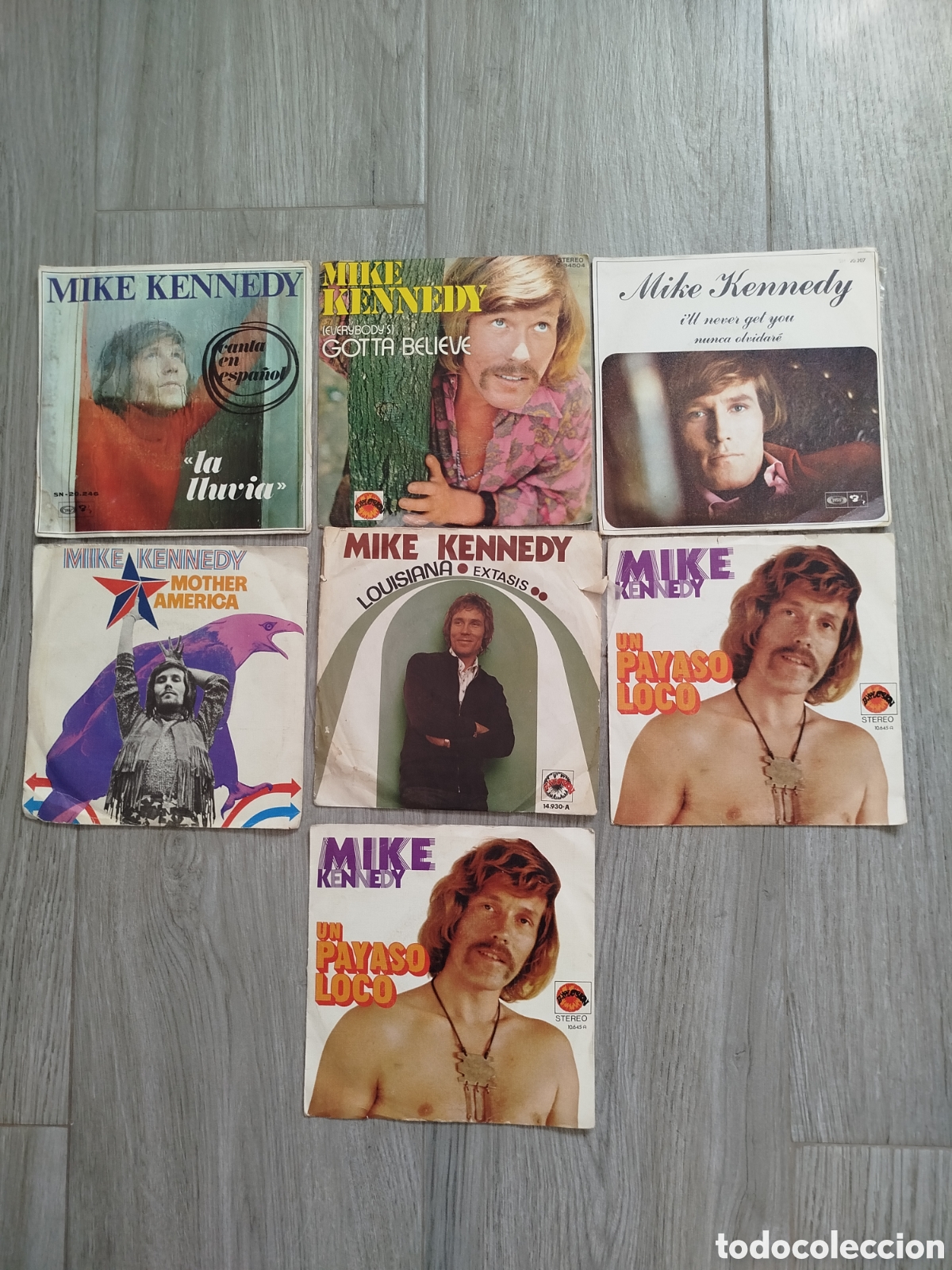 Discos de vinilo: ​Lote 7 Singles de Vinilo / EP &ndash; Mike Kennedy (Ex-cantante de Los Bravos)
