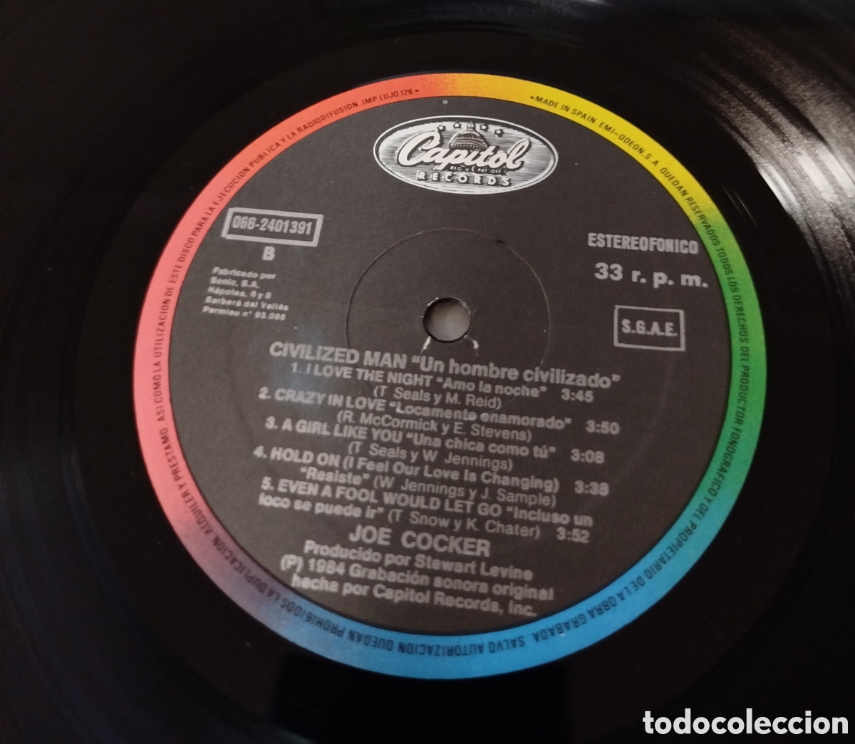 Discos de vinilo: Joe Cocker &ndash; Civilized Man - Foto 3