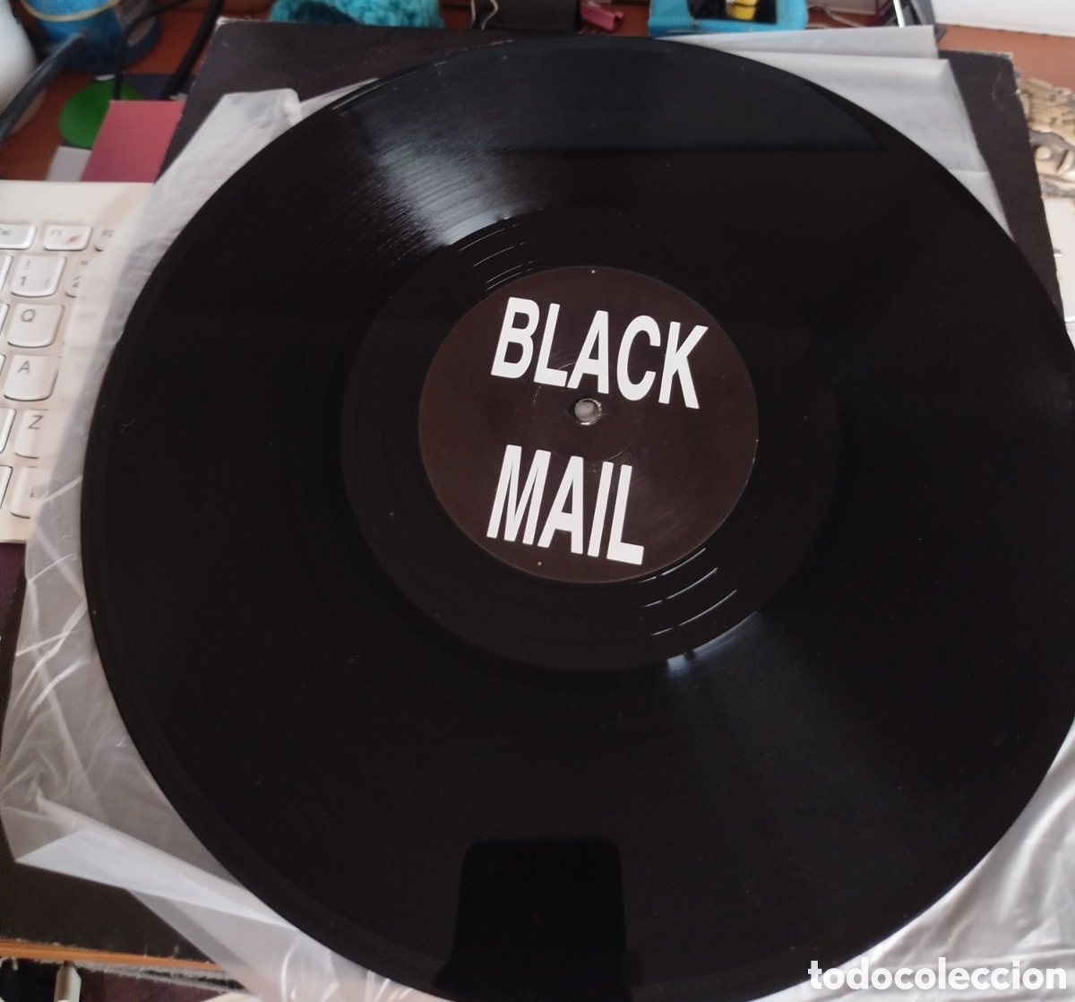 Discos de vinilo: Black Mail &ndash; Lazy. Edicion UK - Foto 2