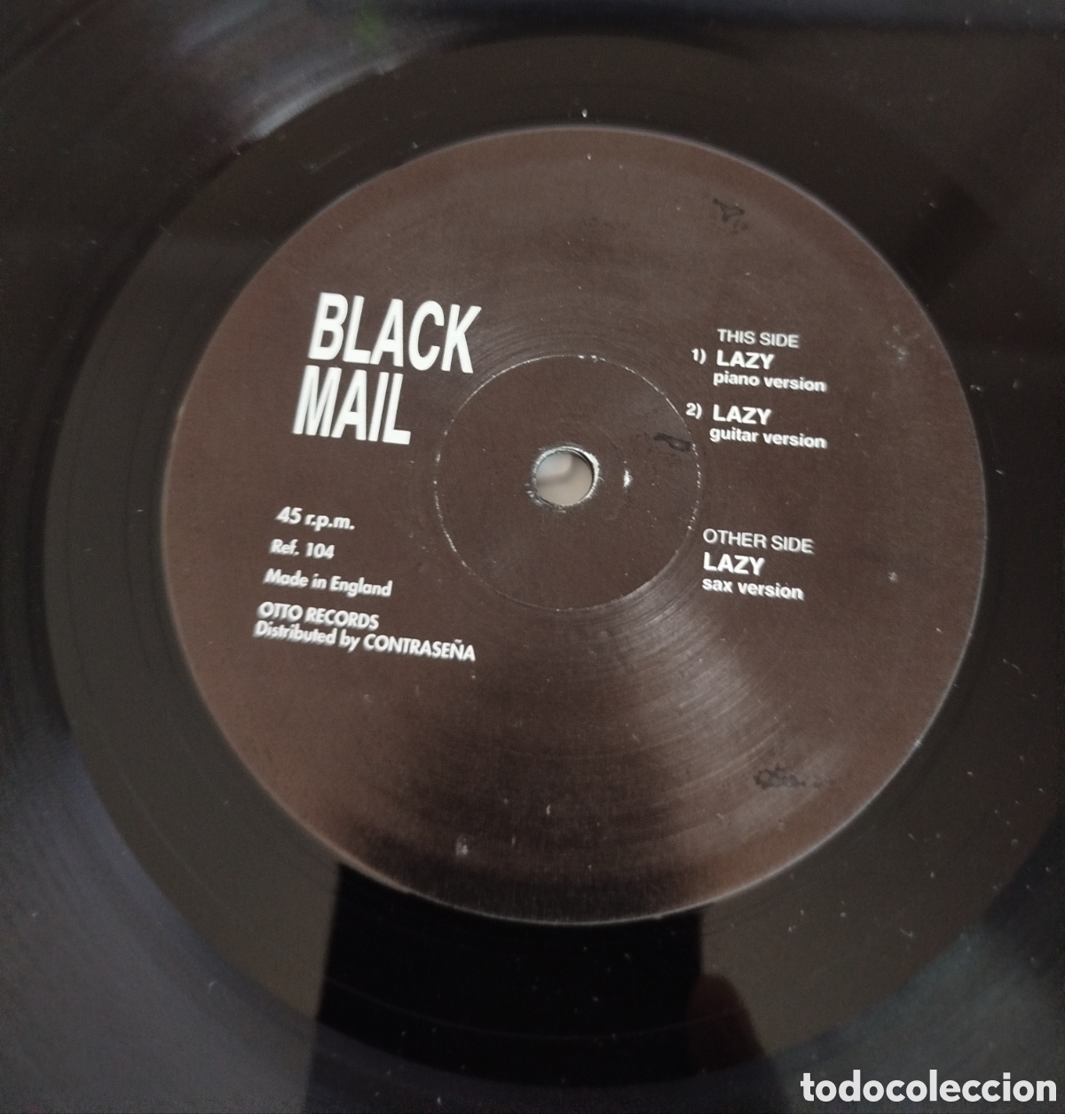 Discos de vinilo: Black Mail &ndash; Lazy. Edicion UK
