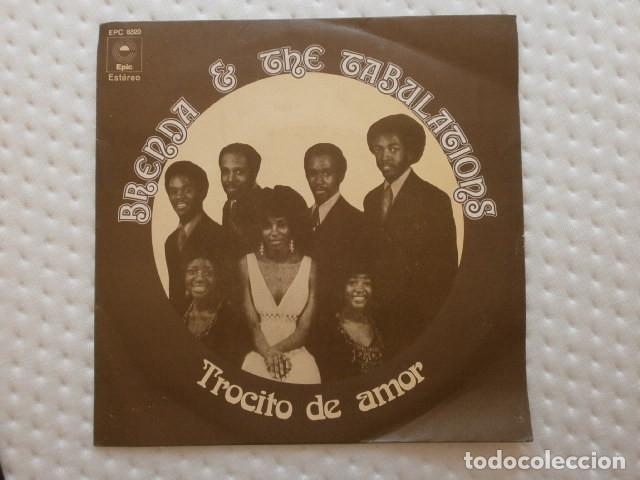 Discos de vinilo: BRENDA & THE TABULATIONS (Single 1972) TROCITO DE AMOR - Little bit of love
