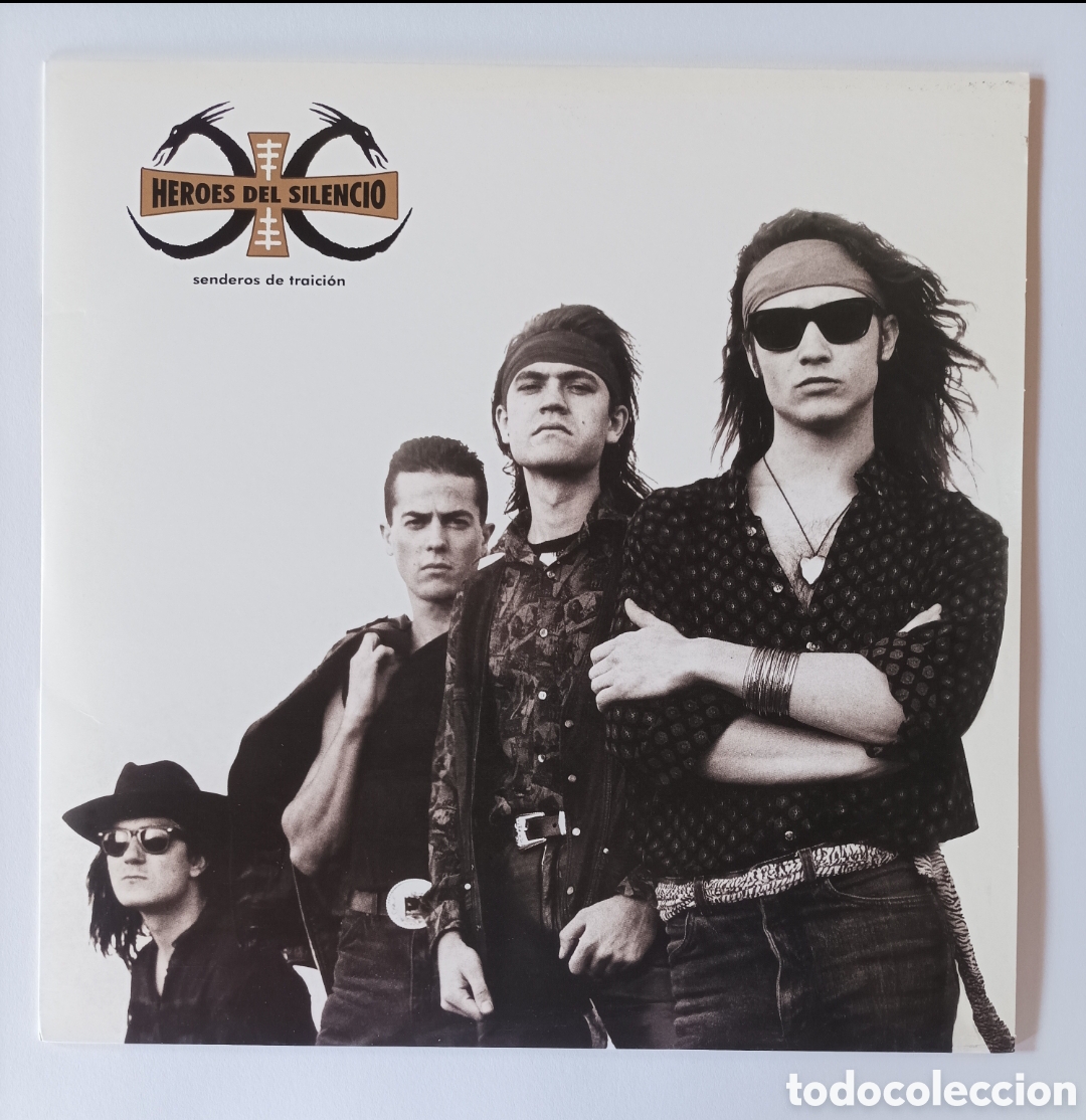 Discos de vinilo: H&Eacute;ROES DEL SILENCIO. SENDEROS DE TRAICI&Oacute;N. DISCO VINILO LP. EXCELENTE ESTADO.
