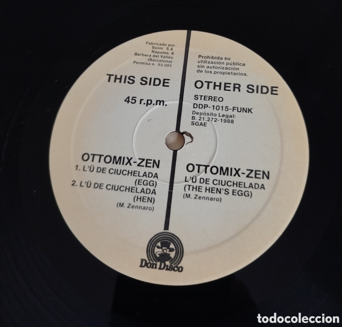 Discos de vinilo: Ottomix - Zen &ndash; L'&Uuml; De Ciuchelada (The Hen's Egg