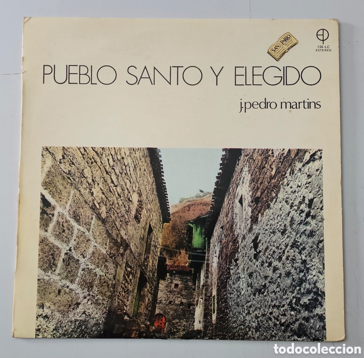 Discos de vinilo: LP J. PEDRO MARTINS - Pueblo santo y elegido (Espa&ntilde;a - Paulinas - 1981) XIAN CRISTIANO MUY RARO