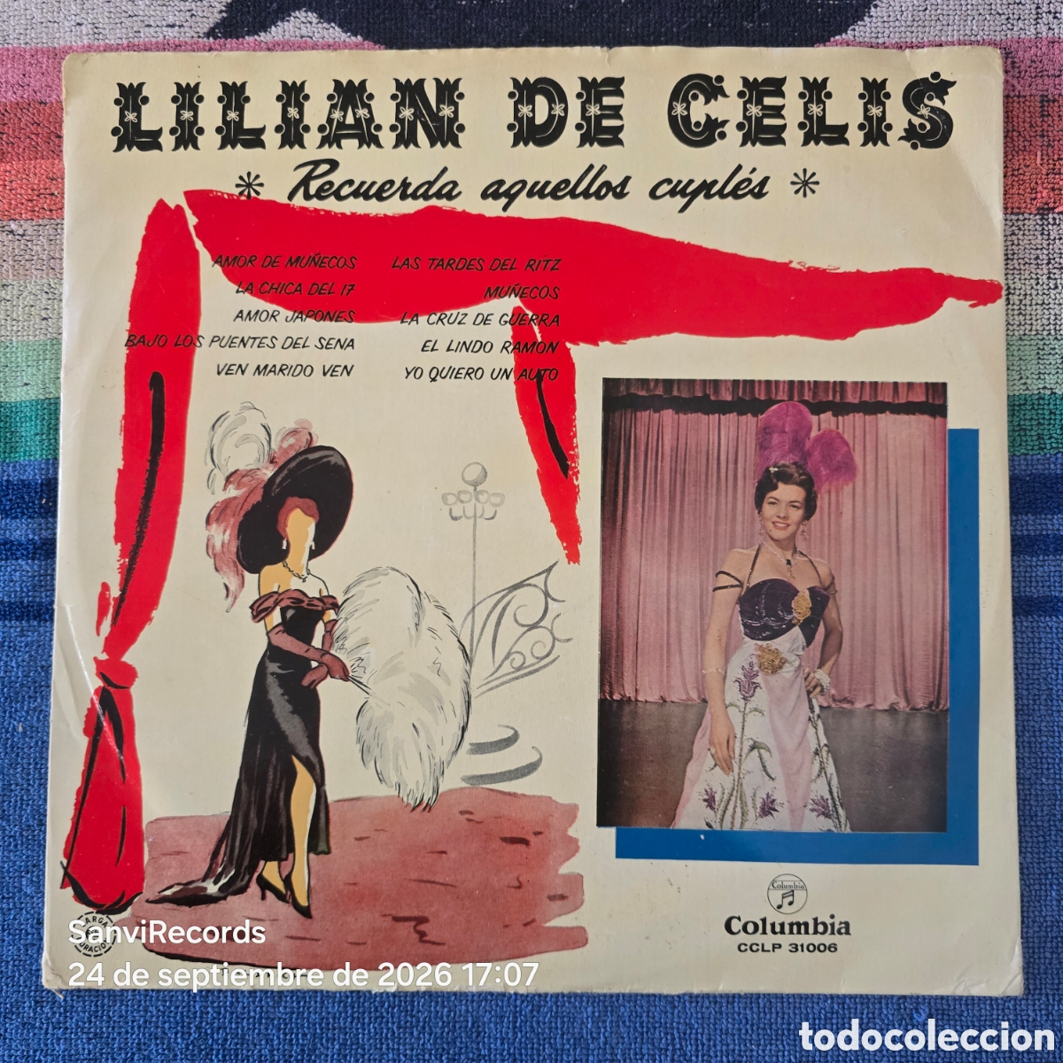 Discos de vinilo: [LP] LILIAN DE CELIS, CISNEROS: RECUERDA AQUELLOS CUPL&Eacute;S (COLUMBIA) (1957)