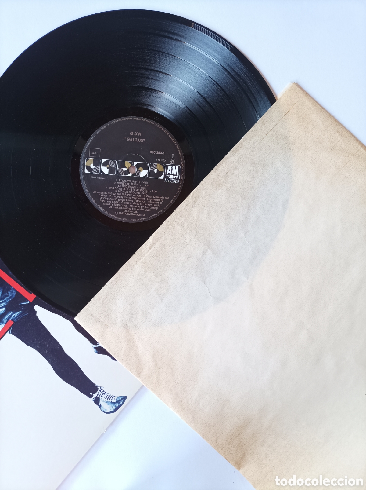 Discos de vinilo: GUN. GALLUS. DISCO VINILO LP. EXCELENTE ESTADO. - Foto 3