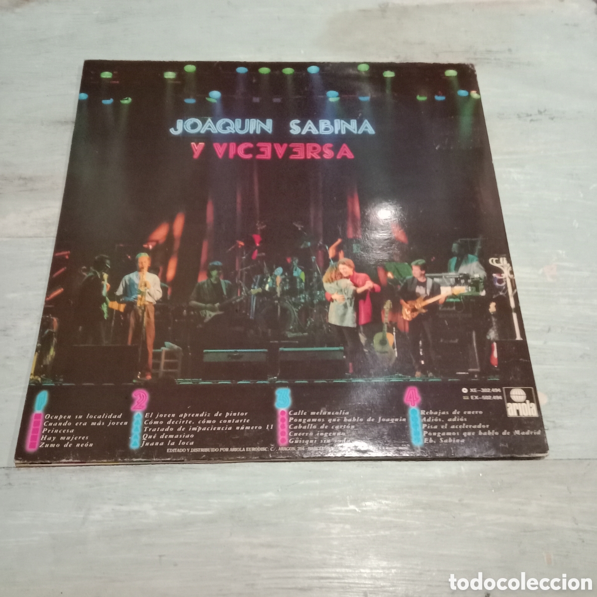 Discos de vinilo: JOAQU&Iacute;N SABINA Y VICEVERSA - EN DIRECTO - LP DOBLE GATEFOLD - Foto 2