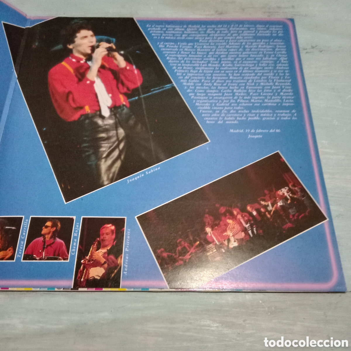 Discos de vinilo: JOAQU&Iacute;N SABINA Y VICEVERSA - EN DIRECTO - LP DOBLE GATEFOLD - Foto 5