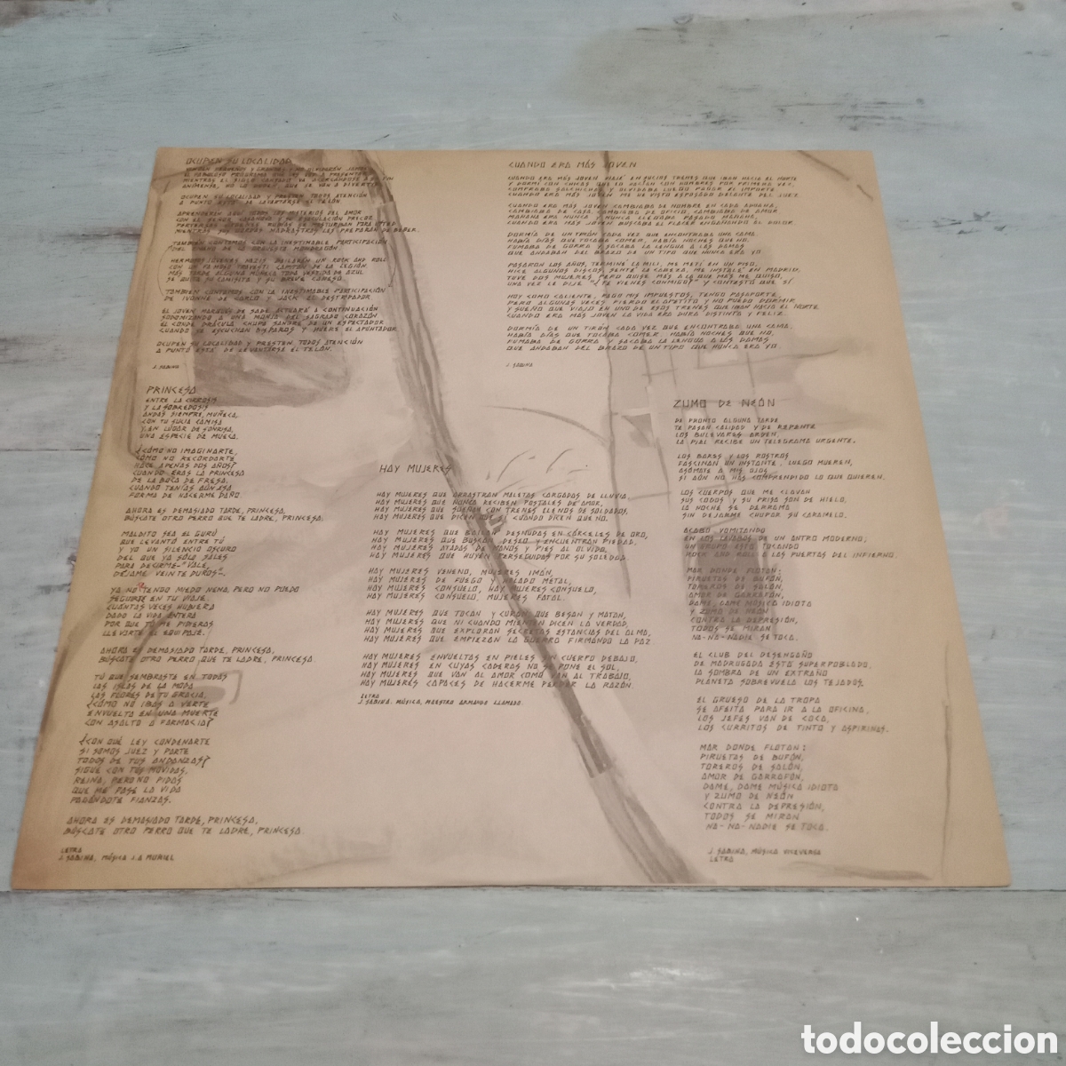 Discos de vinilo: JOAQU&Iacute;N SABINA Y VICEVERSA - EN DIRECTO - LP DOBLE GATEFOLD - Foto 6