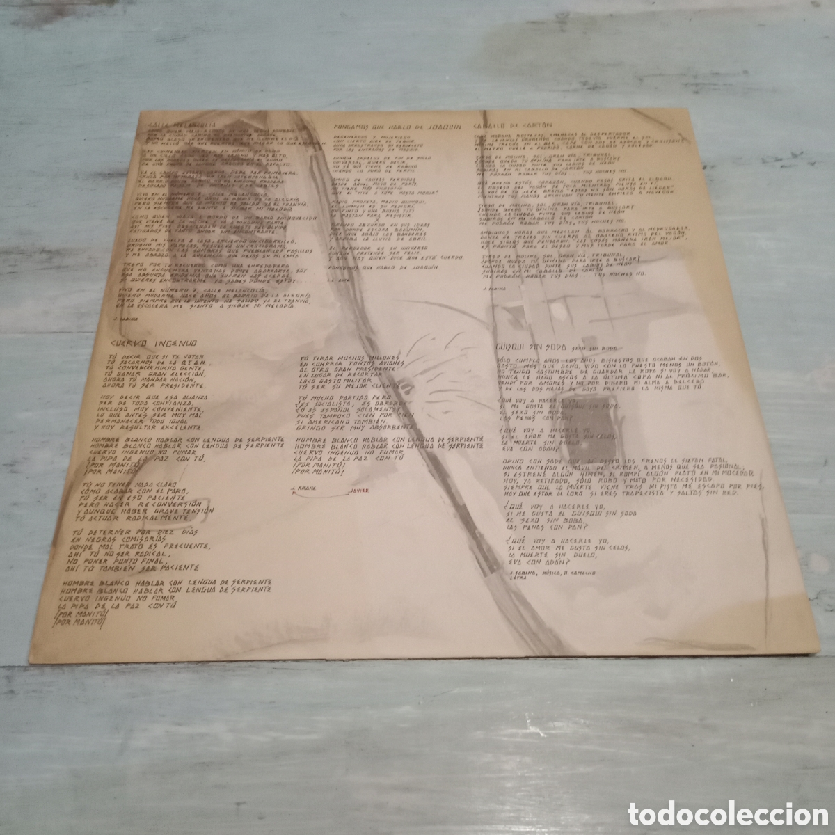 Discos de vinilo: JOAQU&Iacute;N SABINA Y VICEVERSA - EN DIRECTO - LP DOBLE GATEFOLD - Foto 10