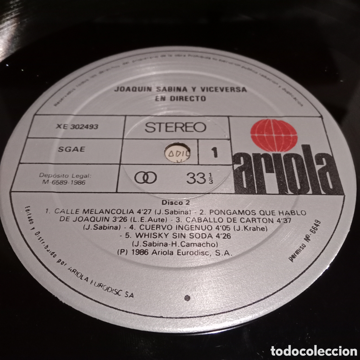 Discos de vinilo: JOAQU&Iacute;N SABINA Y VICEVERSA - EN DIRECTO - LP DOBLE GATEFOLD - Foto 12