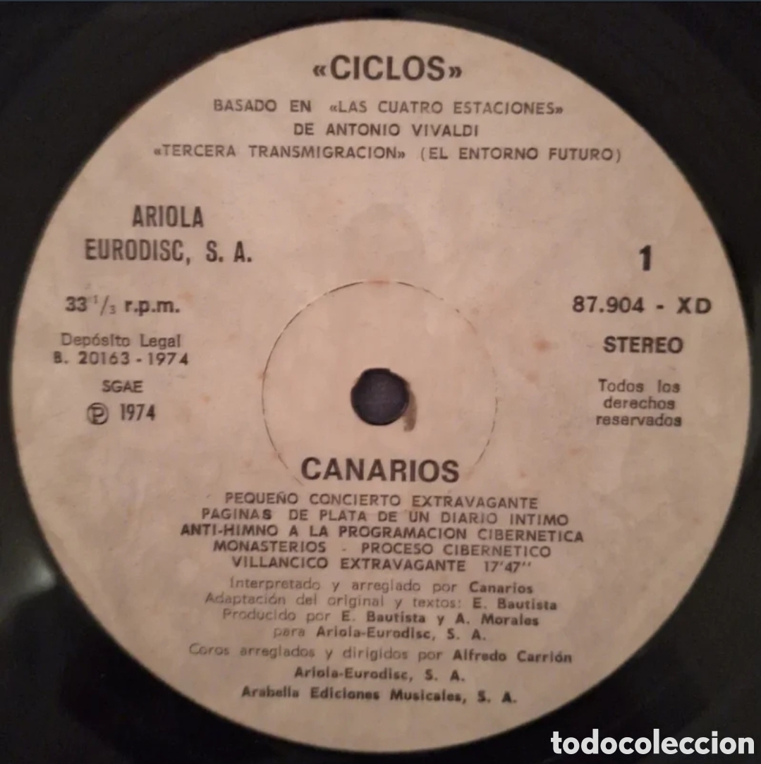 Discos de vinilo: Canarios - Ciclos 2LP - Foto 3