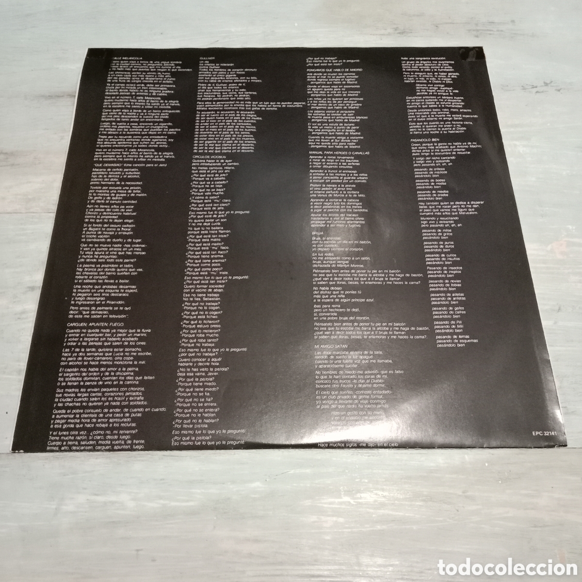 Discos de vinilo: JOAQU&Iacute;N SABINA - MALAS COMPA&Ntilde;&Iacute;AS - LP - Foto 7