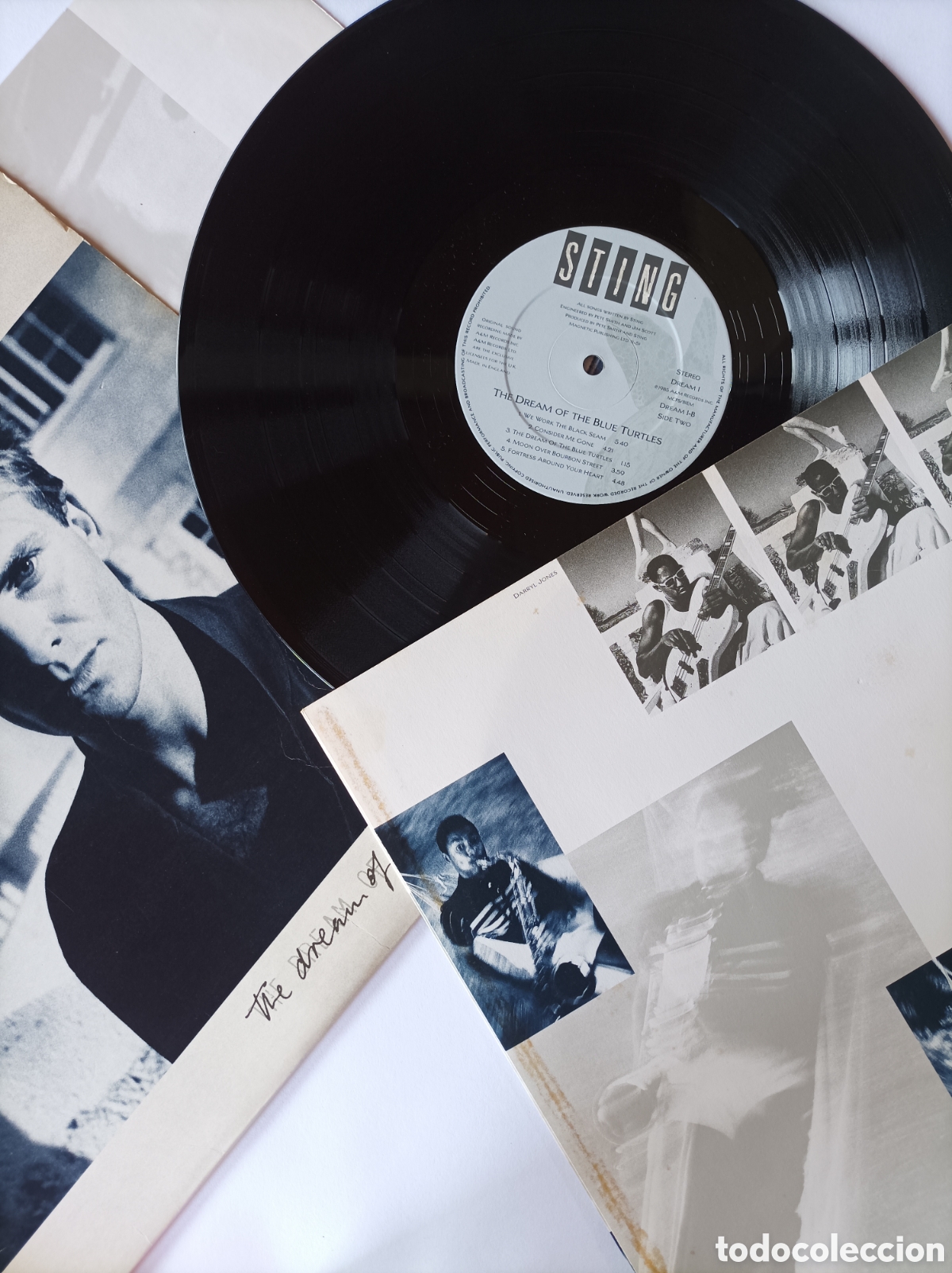 Discos de vinilo: STING. THE DREAM OF THE BLUE TURTLES. DISCO VINILO LP. BUEN ESTADO. - Foto 3