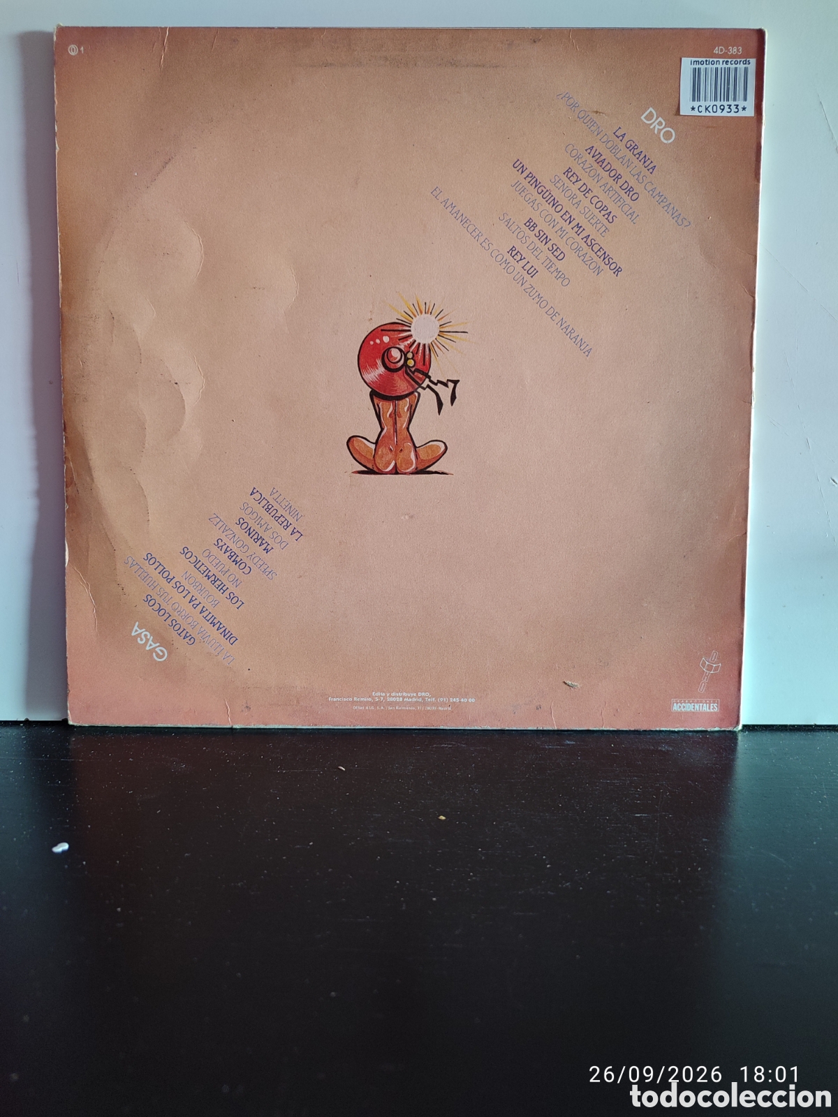 Discos de vinilo: Disco de vinilo CK0933 - Foto 2