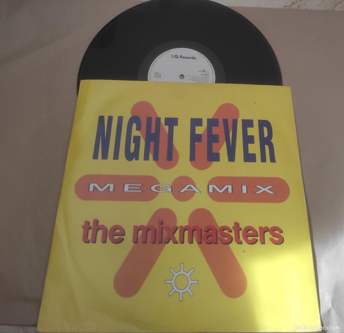 Discos de vinilo: THE MIXMASTERS ( THE NIGHT FEVER MEGAMIX + Extended Club Version -MAXI-
