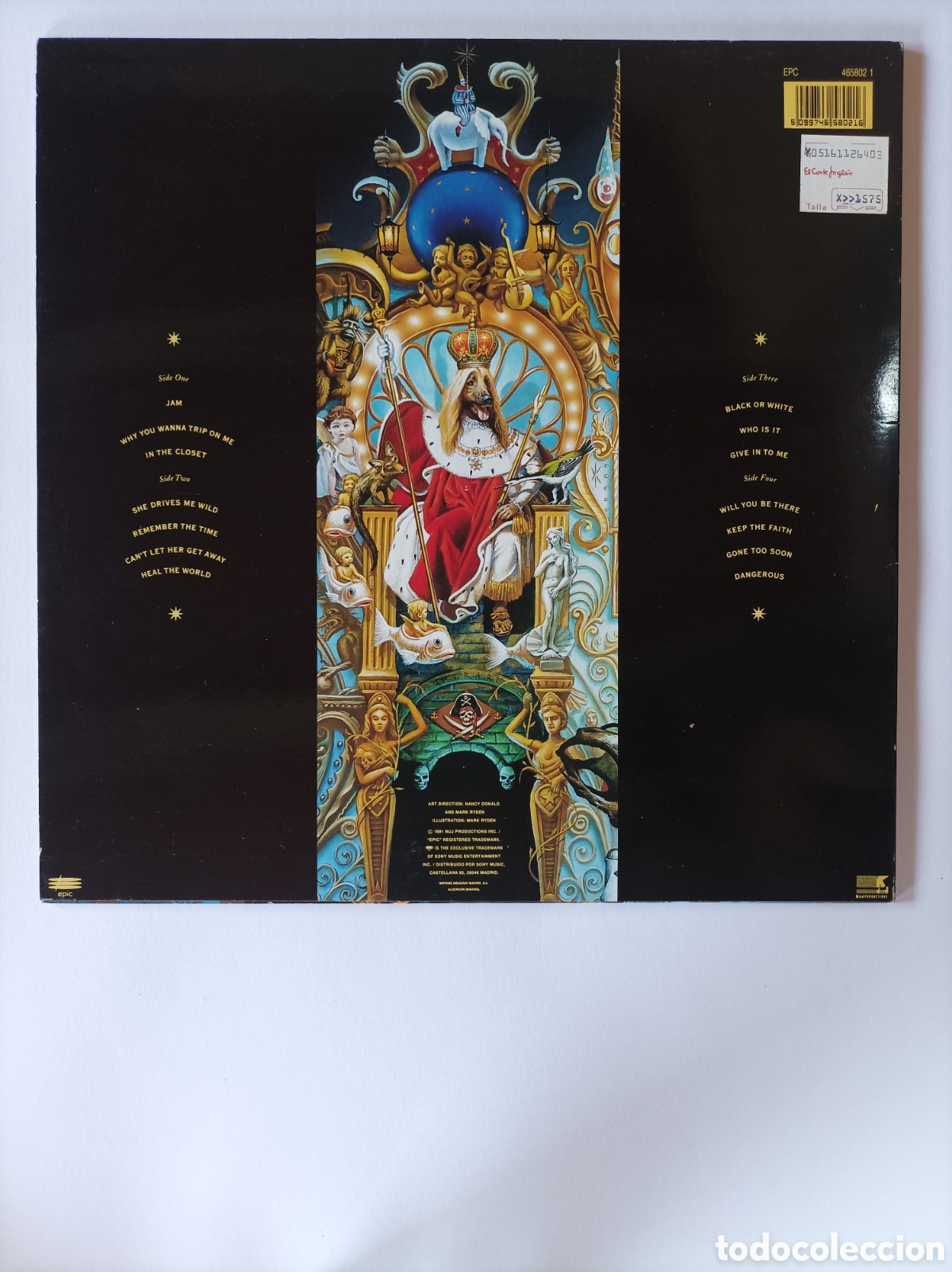 Discos de vinilo: MICHAEL JACKSON. DANGEROUS. DISCO VINILO DOBLE LP. EXCELENTE ESTADO.