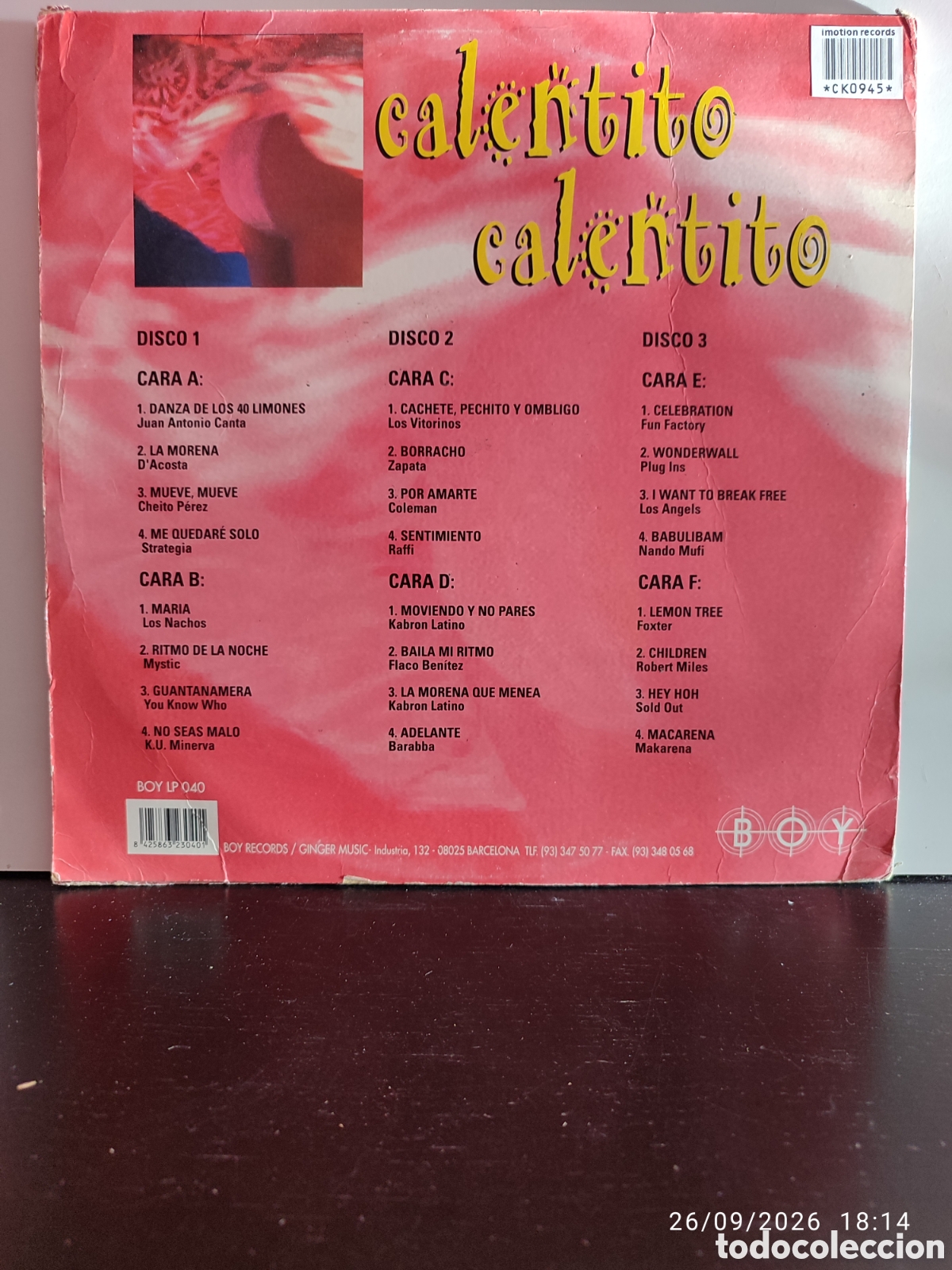 Discos de vinilo: Disco de vinilo CK0945 - Foto 2
