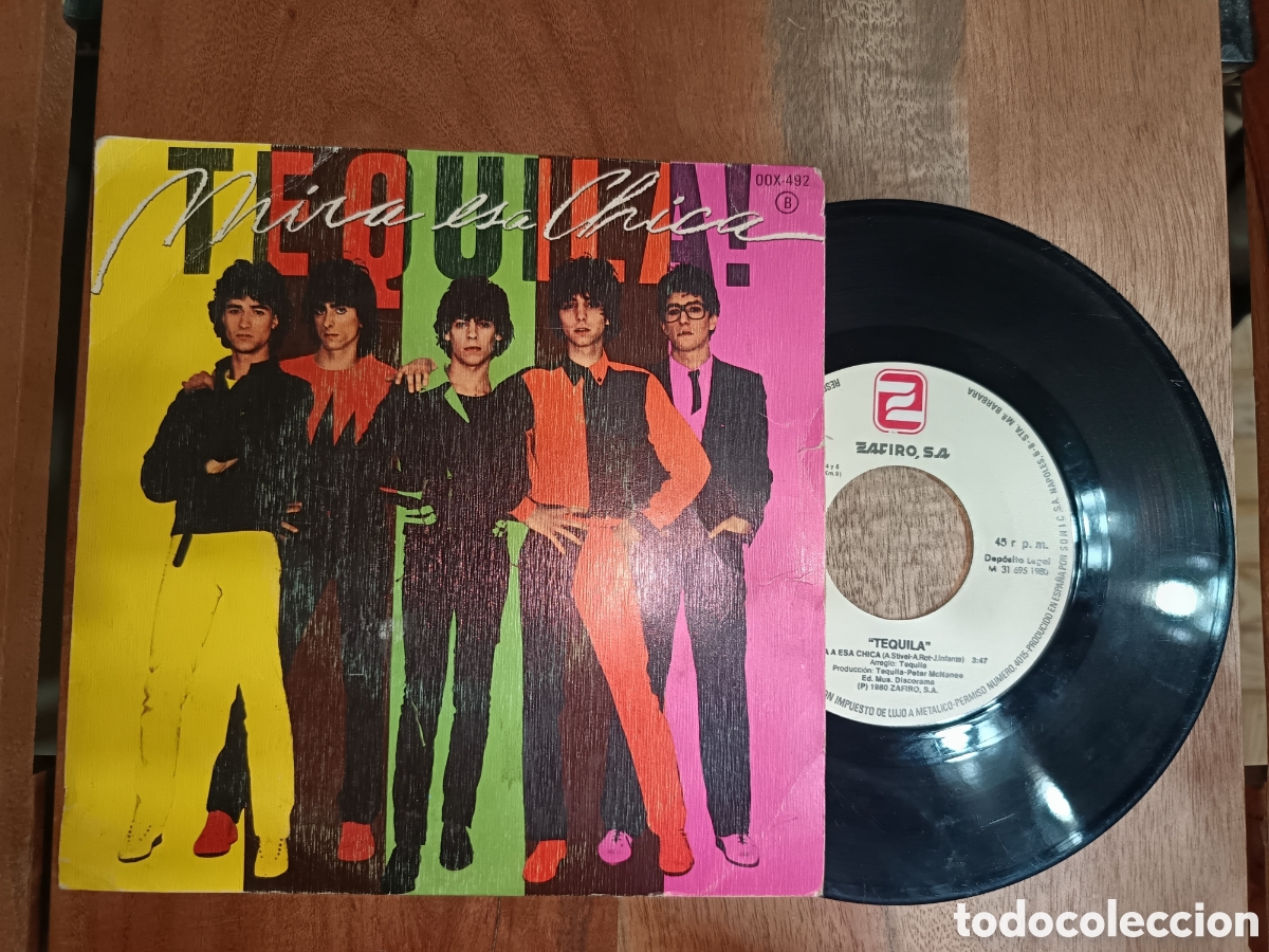Discos de vinilo: Single 7&rdquo; Tequila Mira a esa chica